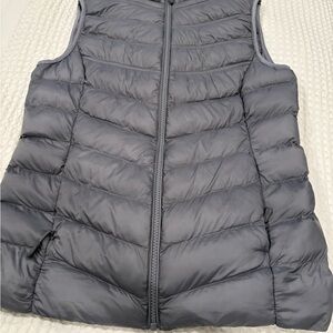 Women's Gray Puffer Vest